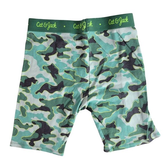 2/$15 Cat & Jack Pajama Set Gray SZ 8 Shorts Short Sleeves Alligator Skateboard - Picture 8 of 9